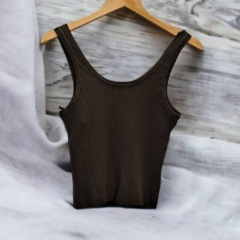 LINI for Bloomingdale's Callie Tank Top Army Medium - Picture 2 of 7